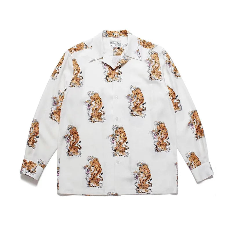 Autumn WACKO MARIA Embroidery Logo Long Sleeve Shirt