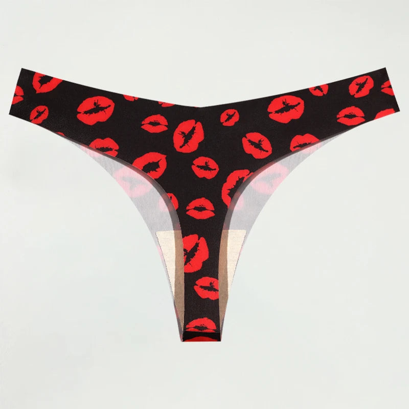Women's Sexy Graphic Print Thongs Panties