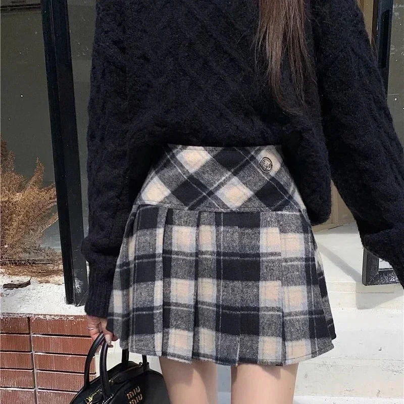 Vintage Kawaii süße koreanische Mode Miniröcke