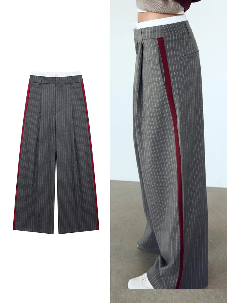 TRAF 2024 Herbst Damen Hose mit weitem Bein