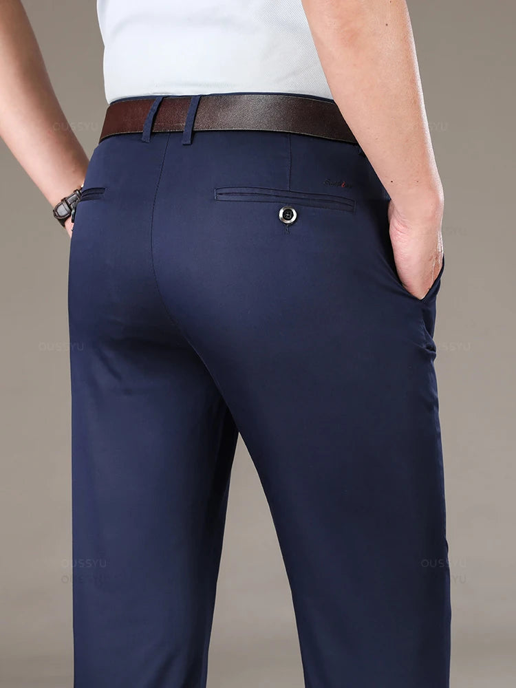 High Quality Luxury Straight Business Suit Pants