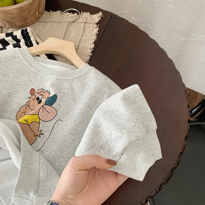 Autumn Cartoon Printed Kids Boys Hoodie