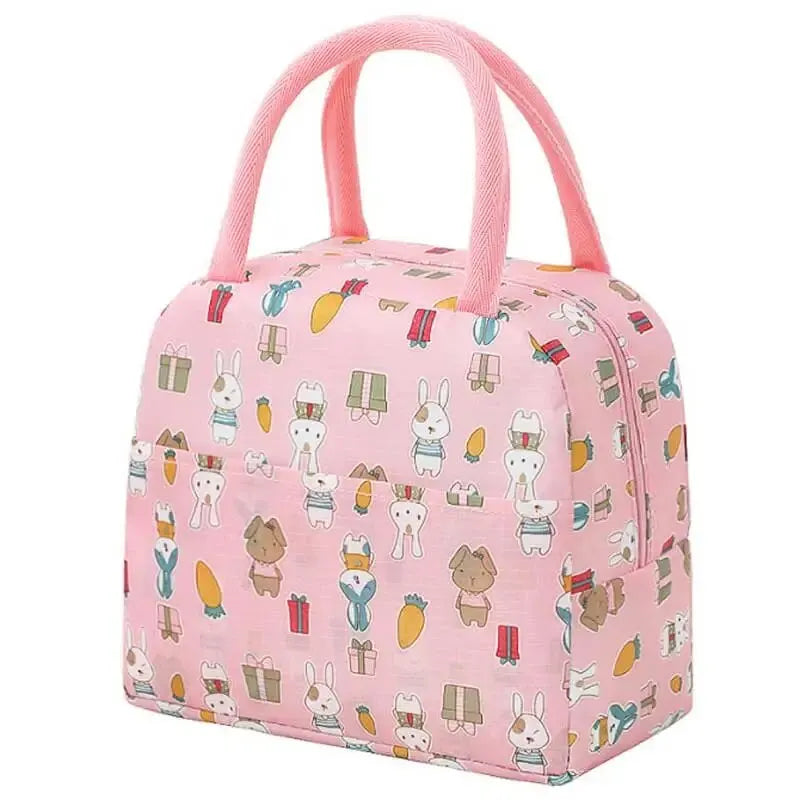 New Cartoon Cute Portable Tote Lunch Bag