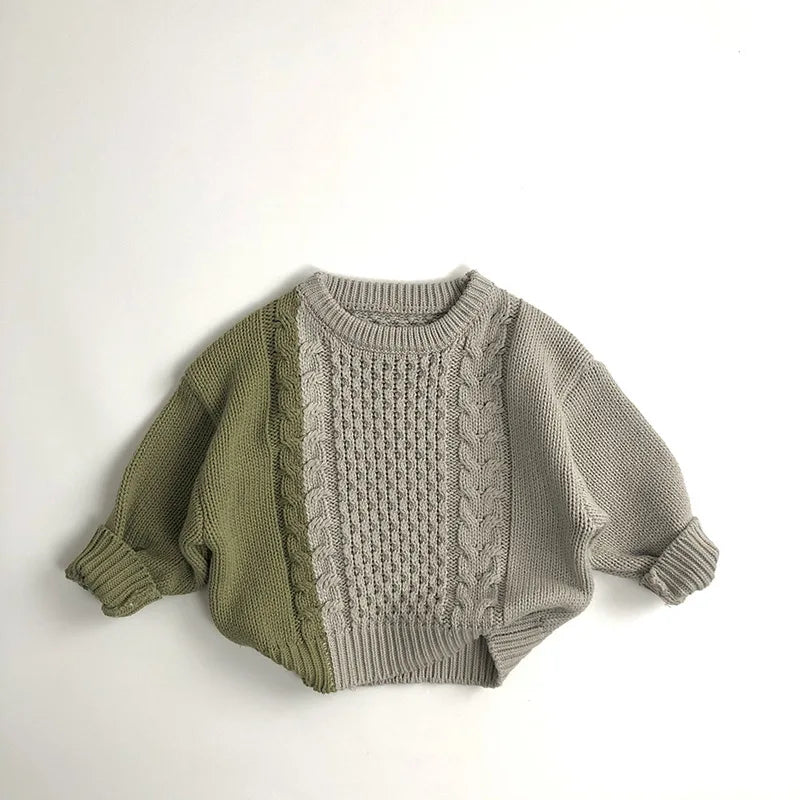 Autumn New Children Long Sleeve Knit Sweater