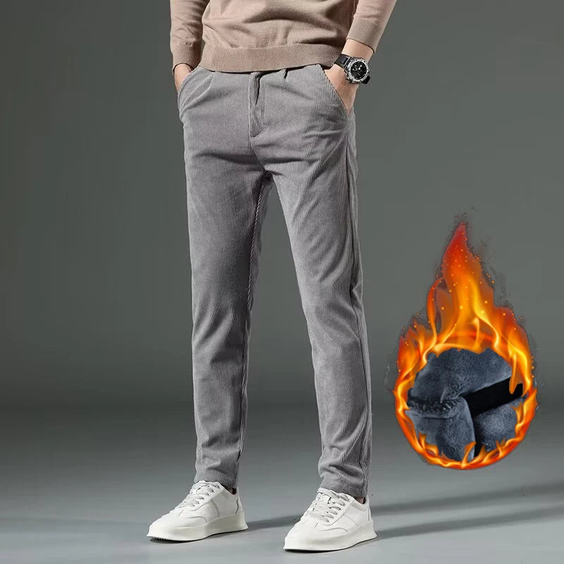 High Quality Brand Men's Corduroy Thicken Pants