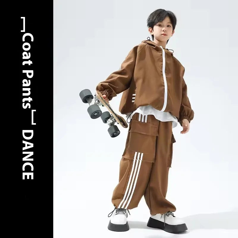 New Hip Hop Bomber Jacket Cargo Sport Pants