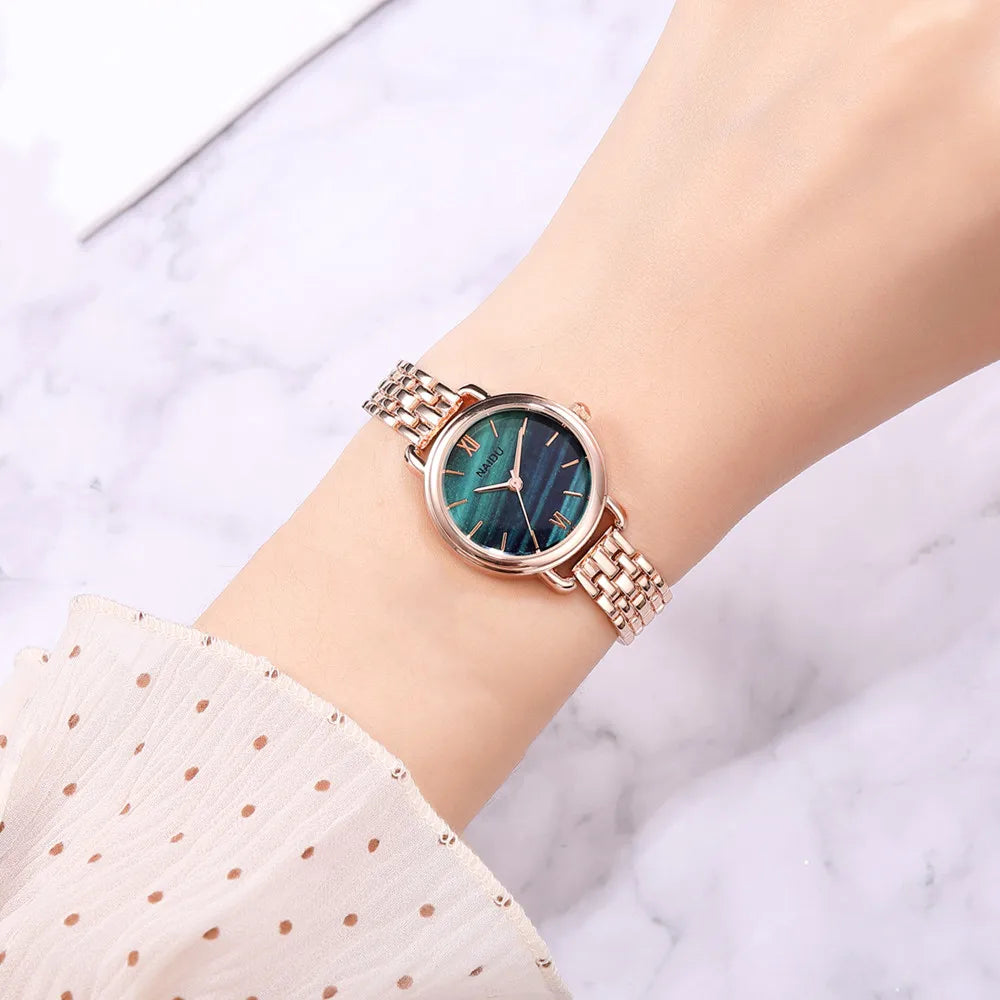 New fashion Marble grain dial quartz wrist watch