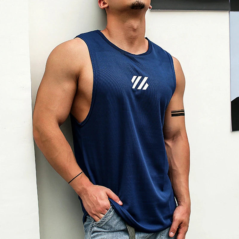Tank Tops Männer Fitnessstudios Workout Ärmelloses Shirt Männliches Unterhemd