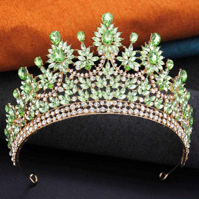 New Crown Royal Queen Tiaras and Crowns Wedding Hair Jewelry