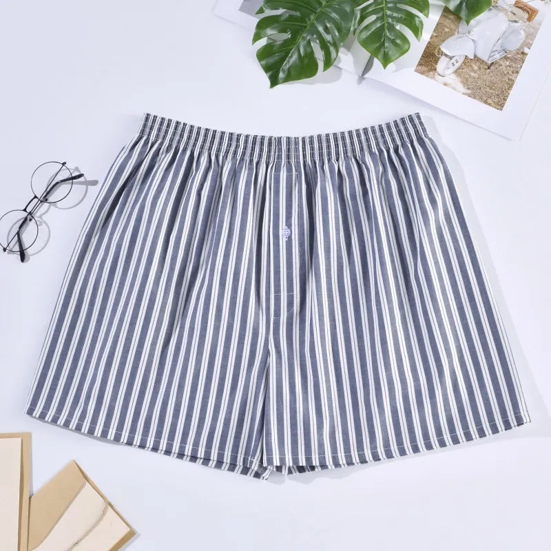 Men Casual 100% Cotton Sleep Underpants