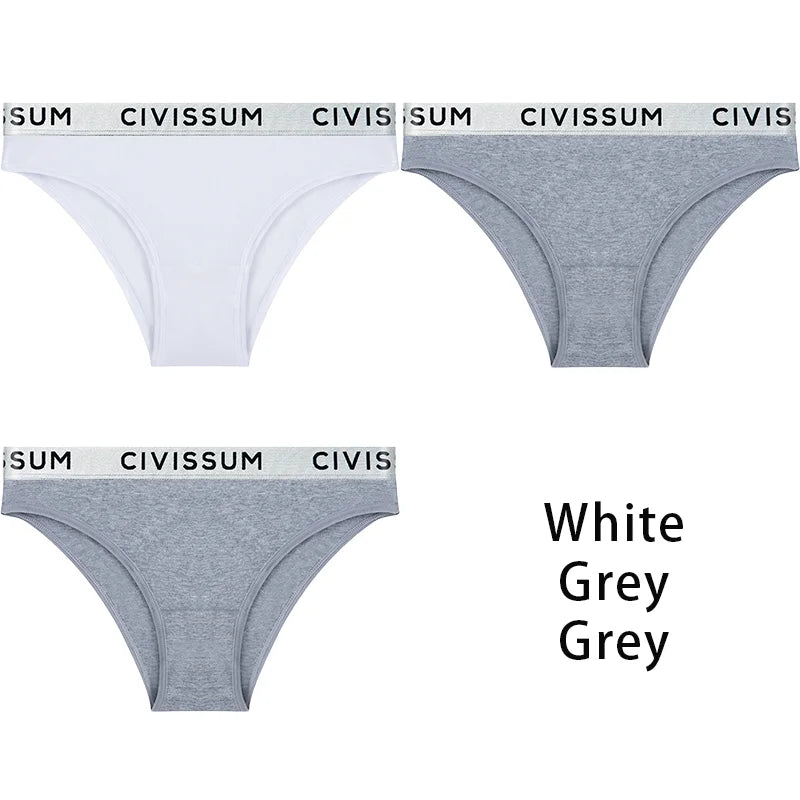 3PCS/Set Women 100% Cotton Panties