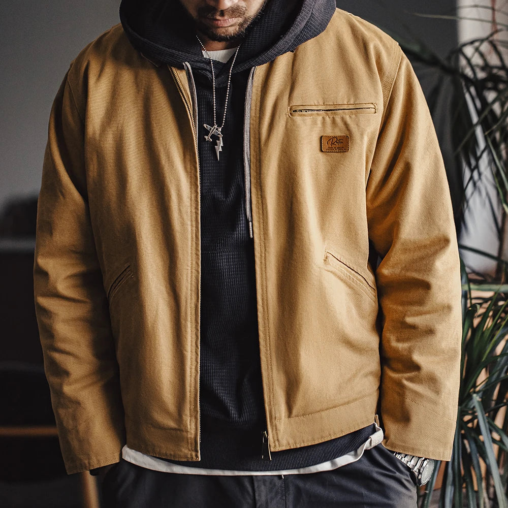 Neue Maden Retro Canvas Detroit Jagdjacke