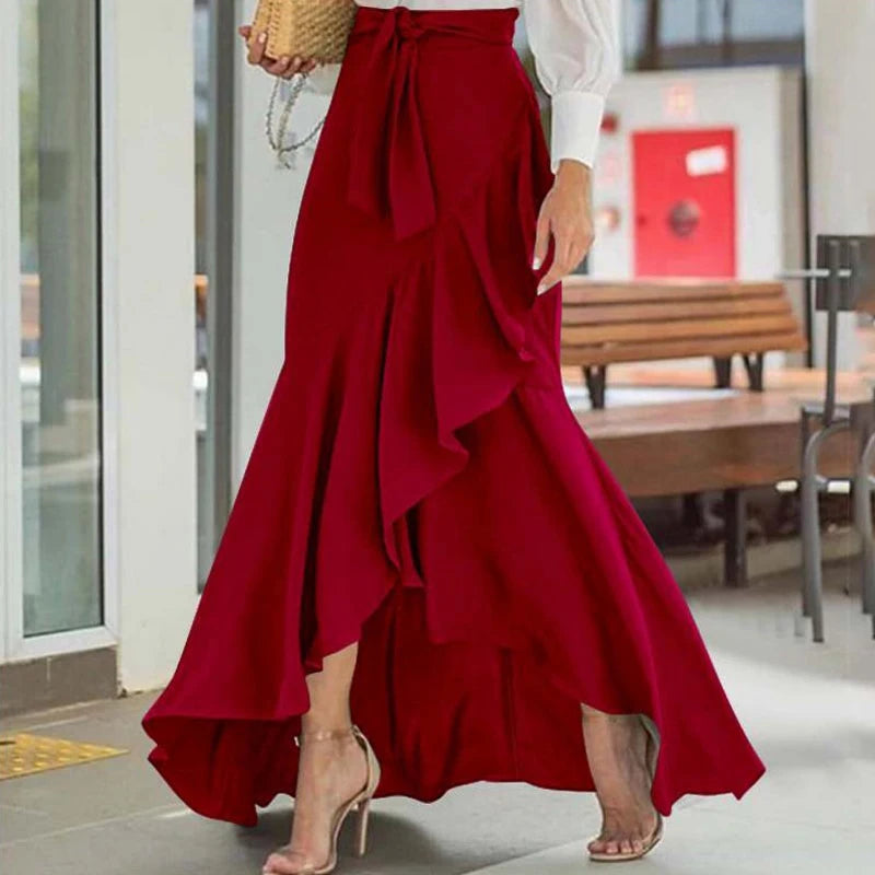 Maxirock mit hoher Taille für Damen