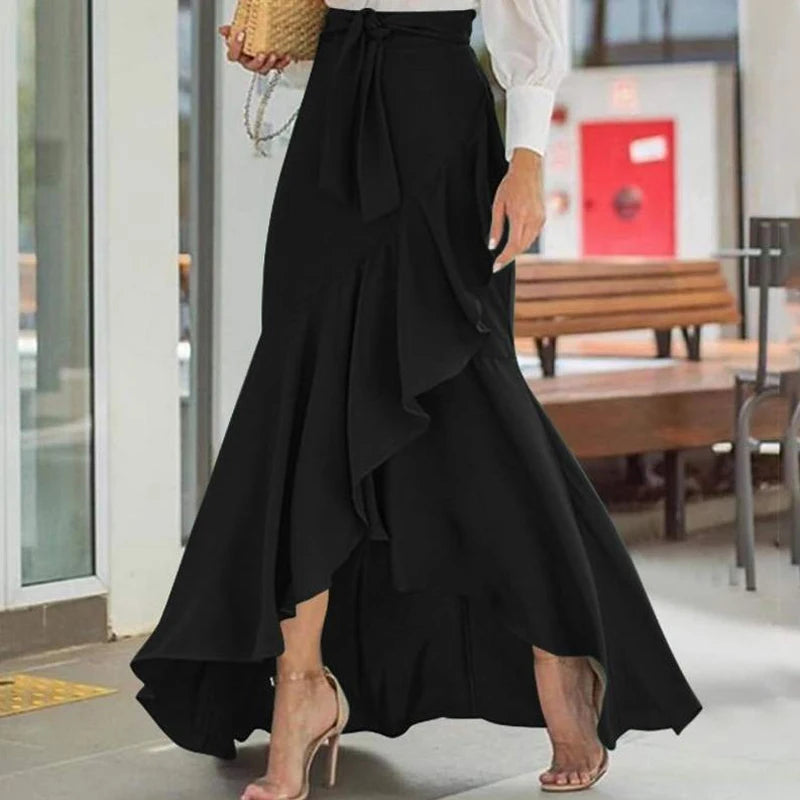 Maxirock mit hoher Taille für Damen
