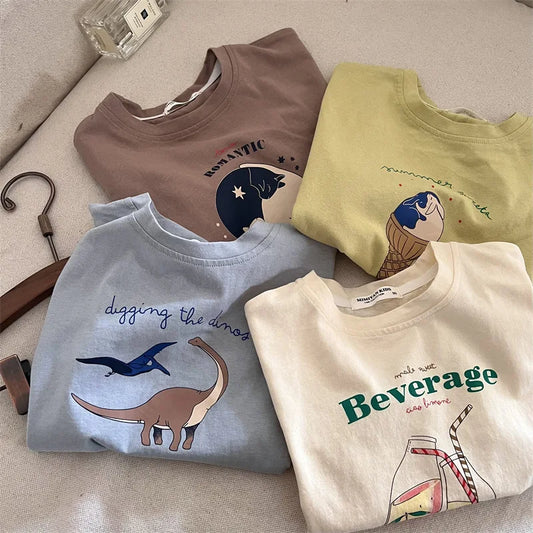 Summer Cute Cartoon Kids T-Shirts