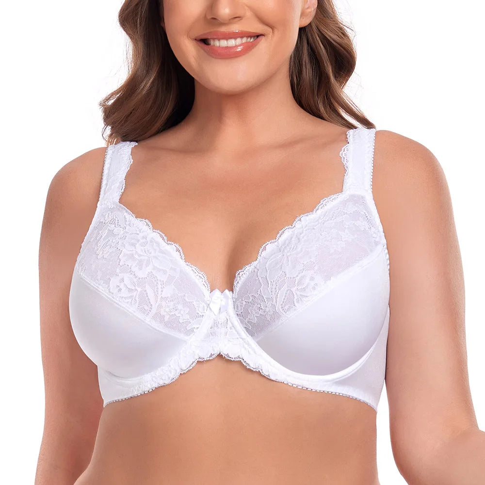 New Women Plus Size Lace Bra