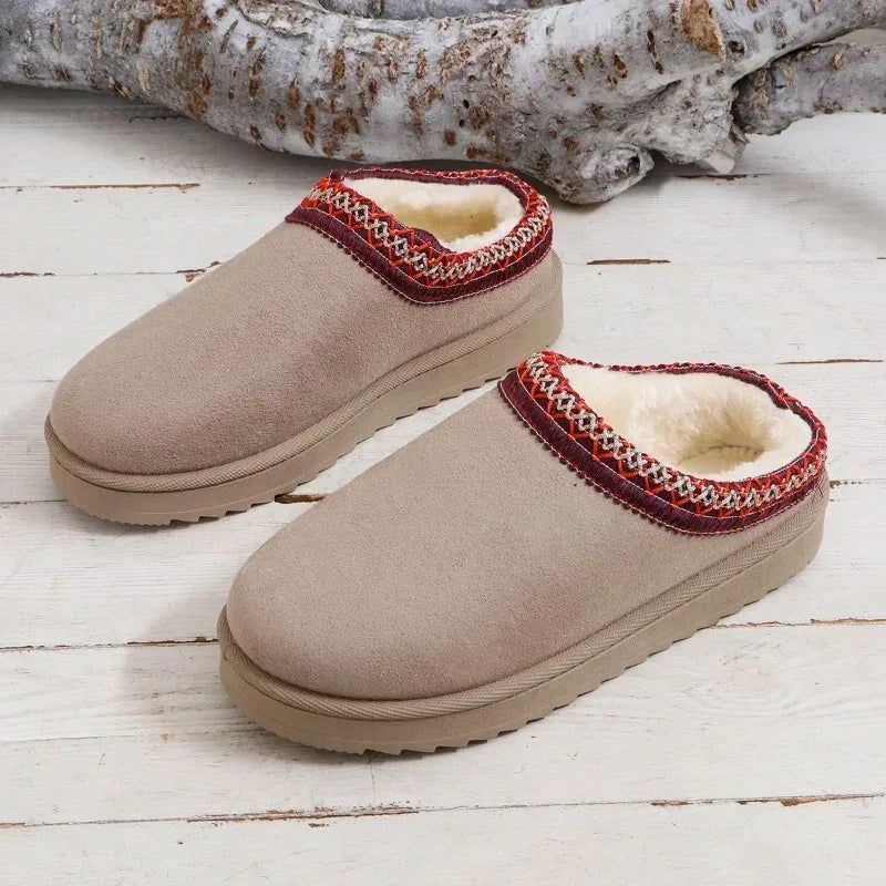 New Cashmere Warm Thick Sole Heelless