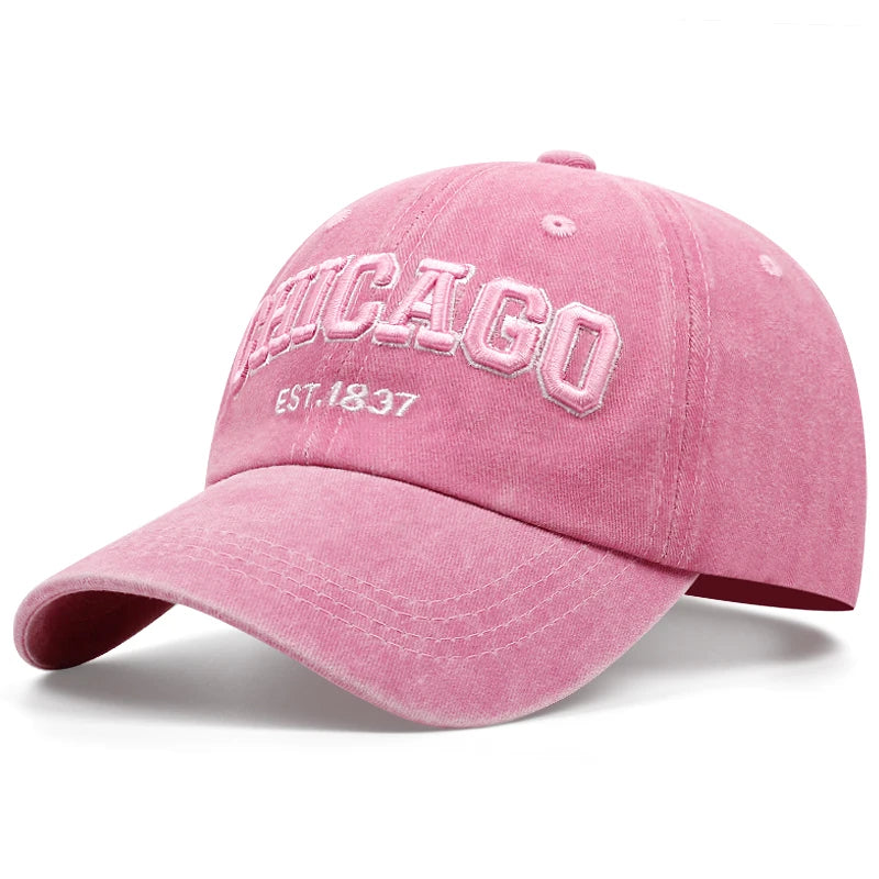 Baseballkappe mit neuem Buchstaben „CHICAGO“
