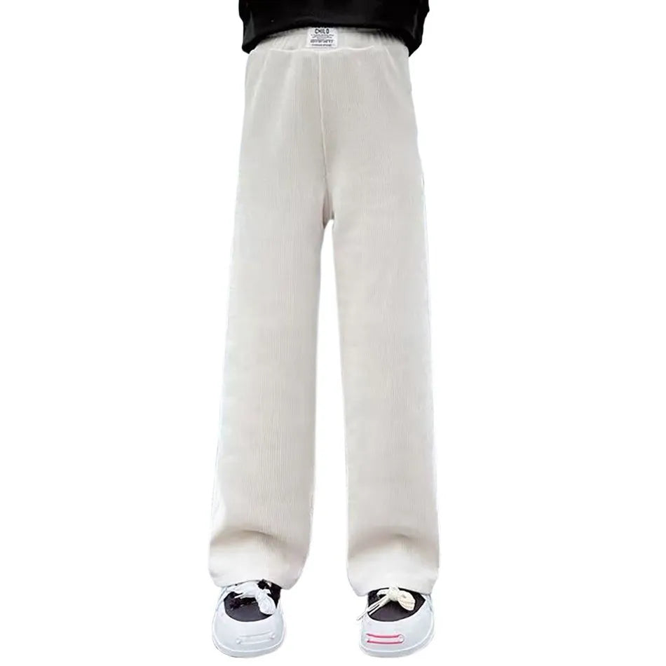 Children's Corduroy Casual Straight Leg Pants