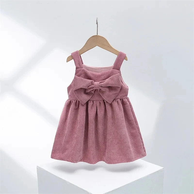 Autumn Winter New Casual Korean Baby Sling Princess Dress