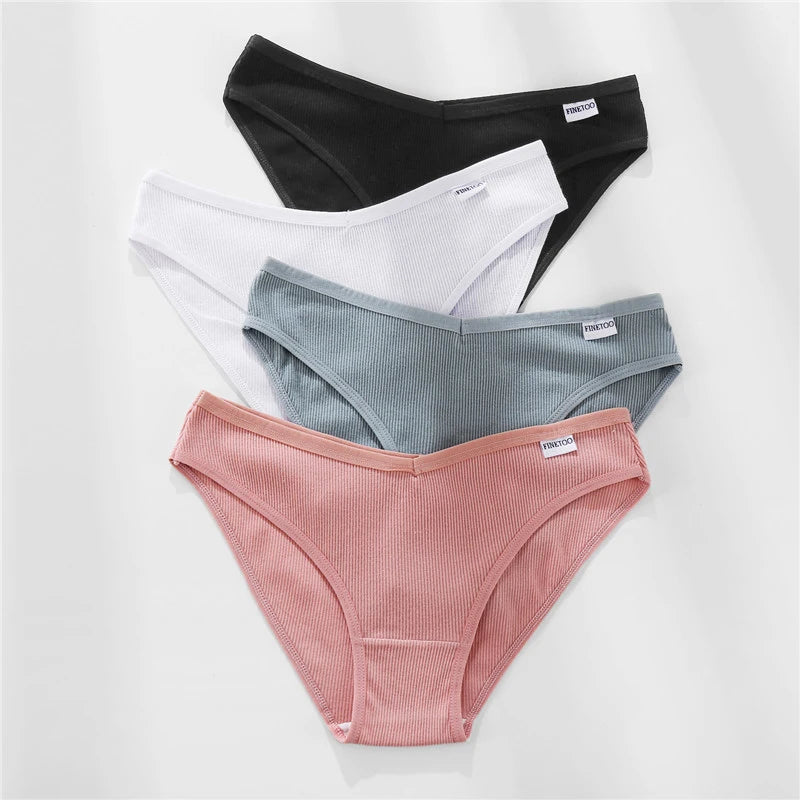 Women Sexy V Waist Plus Size Briefs Low-Rise Comfortable Lingerie
