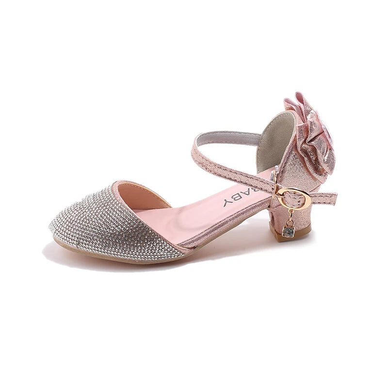New Girls Rhinestone Princess Shoes