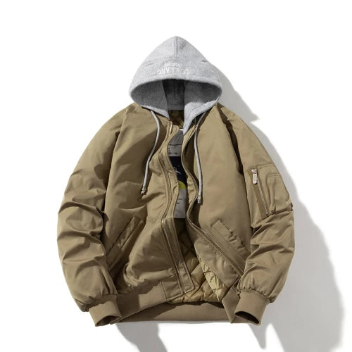 Herbst Winter Pilot Militär Solide Bomberjacke