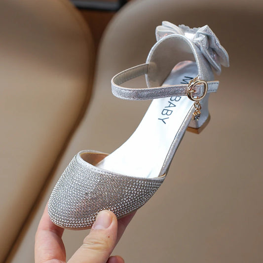 New Girls Rhinestone Princess Shoes
