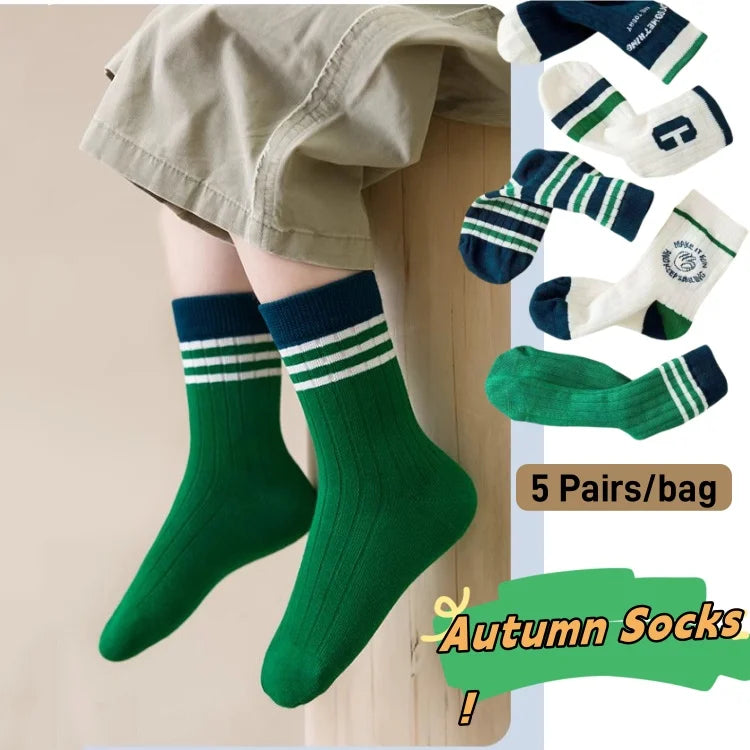 Baby Cartoon Pattern Medium Sock