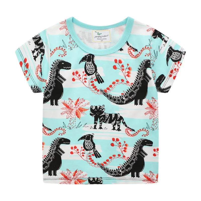 Summer Kids Short Sleeve Cartoon T shirt