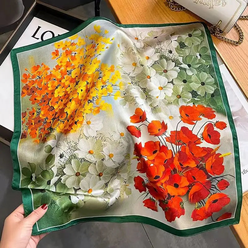 2025 Luxury Silk Shawl Square Scarf