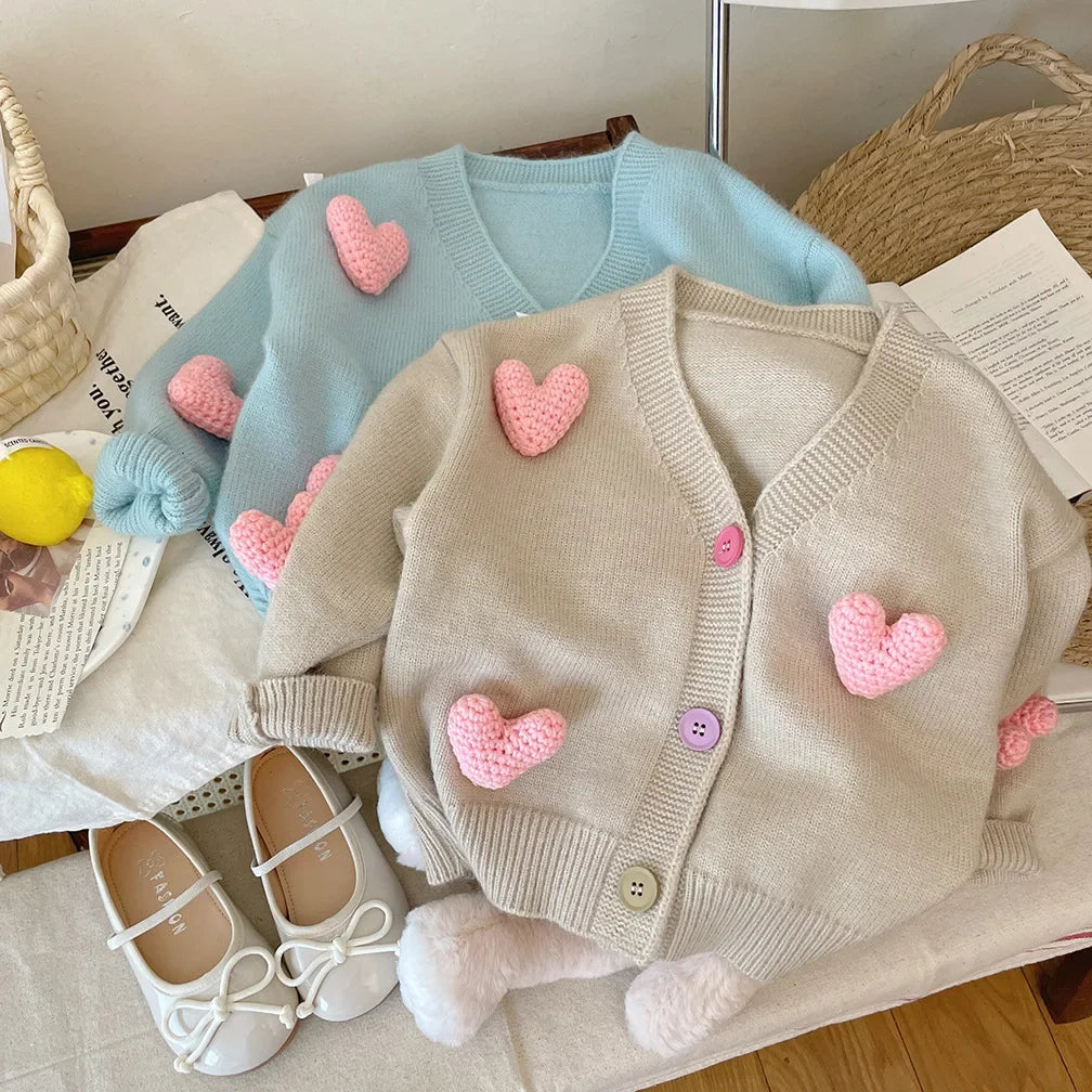 Children's Love Decorated Sweater
