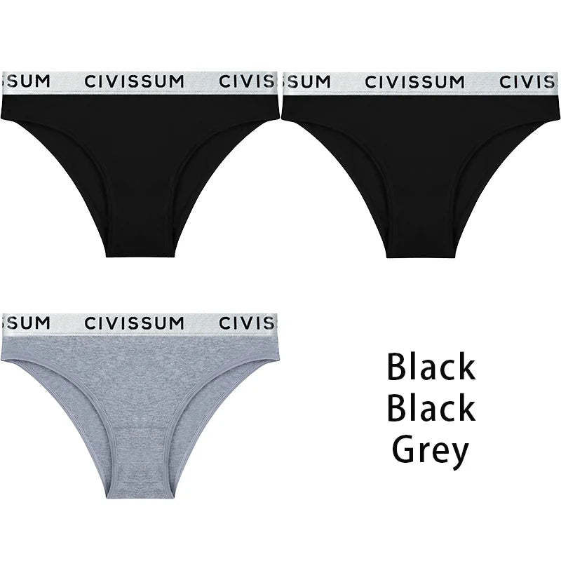 3PCS/Set Women 100% Cotton Panties