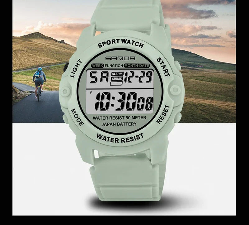 Women Fashion Casual Waterproof LED Digital Watch