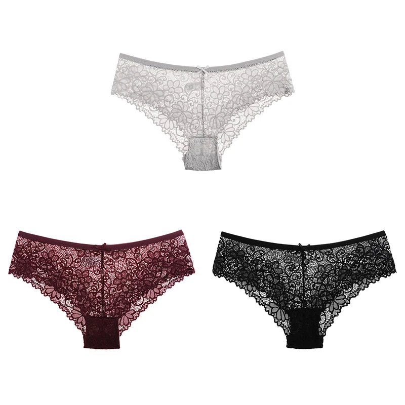 Women Briefs Sexy Full Lace Panties