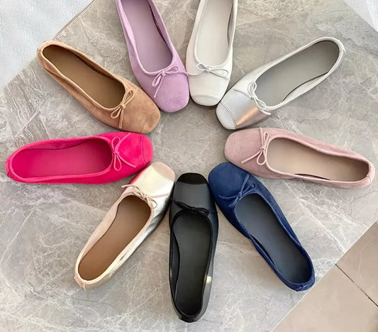 Summer Comfort Bow-knot Ladies Ballerina Shoes