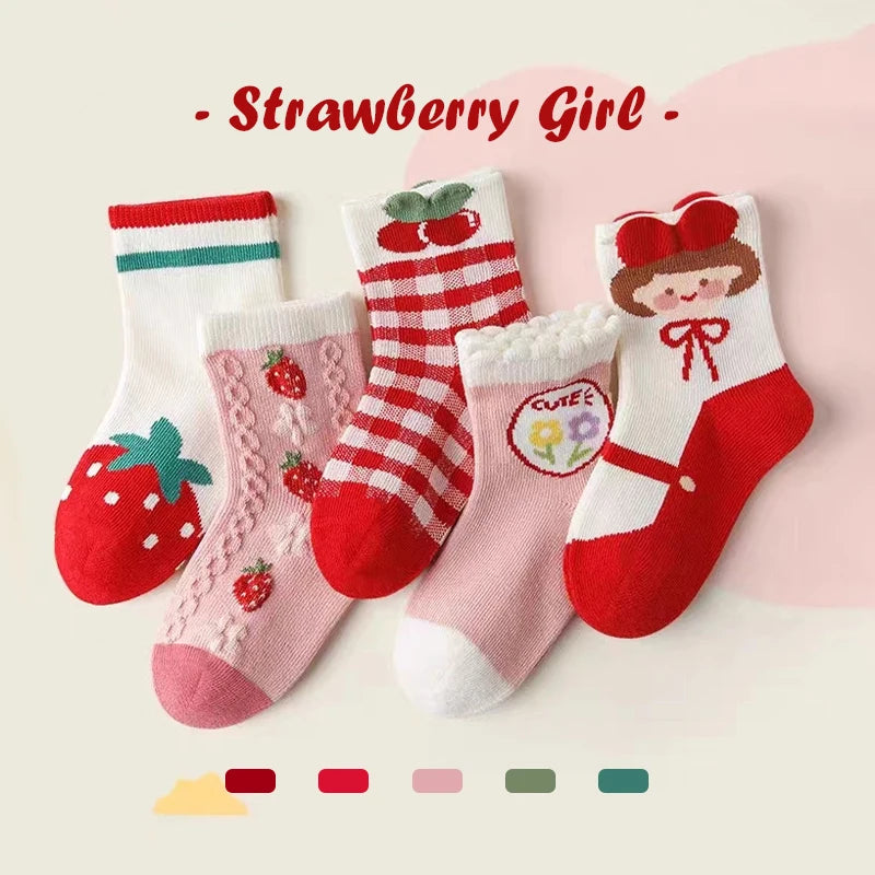 Boy Cartoon Cotton Knitted Sports Socks