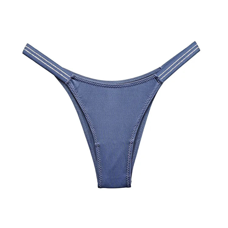 New Fitness exercise hip lift high fork bikini panties