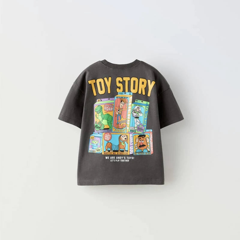 Summer Cartoon Pattern Fashion Boy's T-shirt