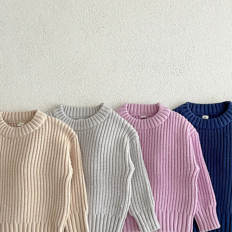 Kids Cotton Soft Winter Long Sleeve Pullover Tops