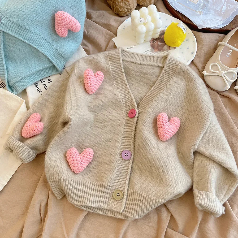 Children's Love Decorated Sweater