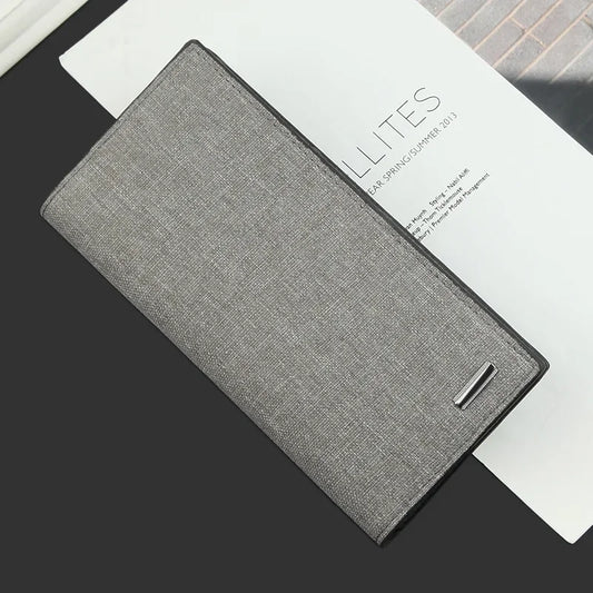 Lässige lange, dünne Clutch aus Segeltuch für Männer