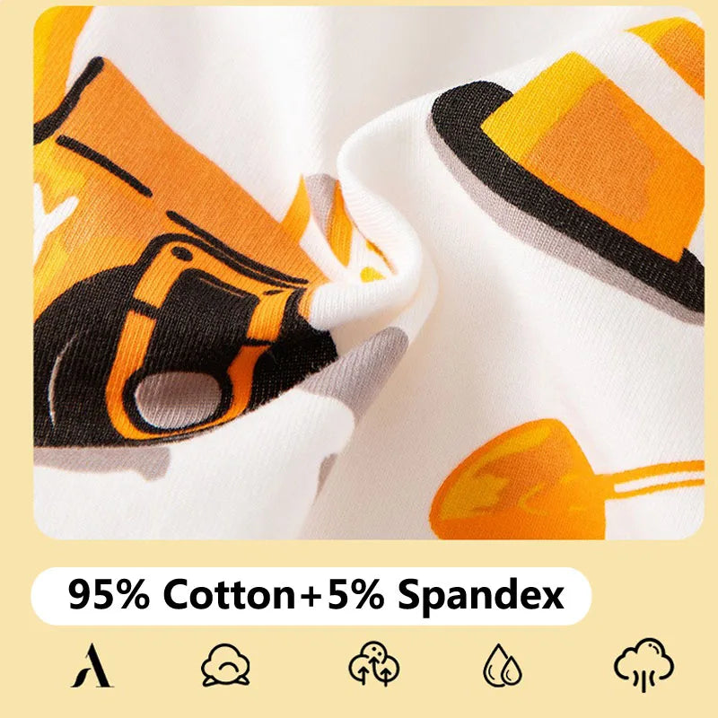 4 Pieces/Pack Boys Cotton Underwear