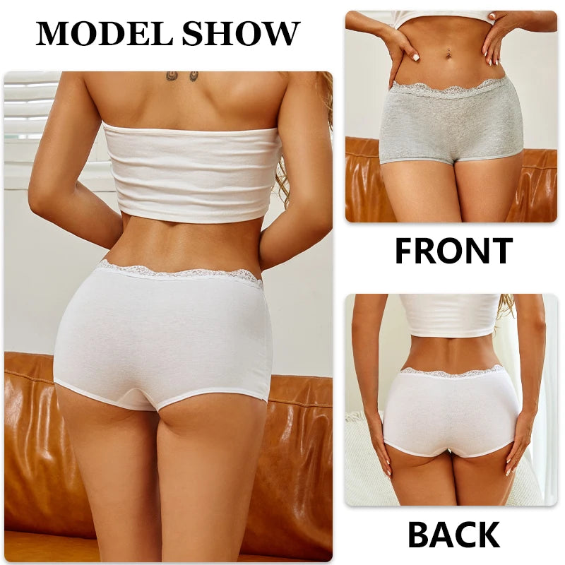 Women Sexy Lace Safety Short Panties