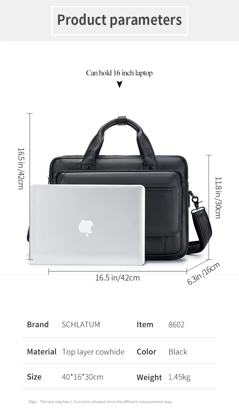 Männer 16 Zoll Büro Business Computer Tasche