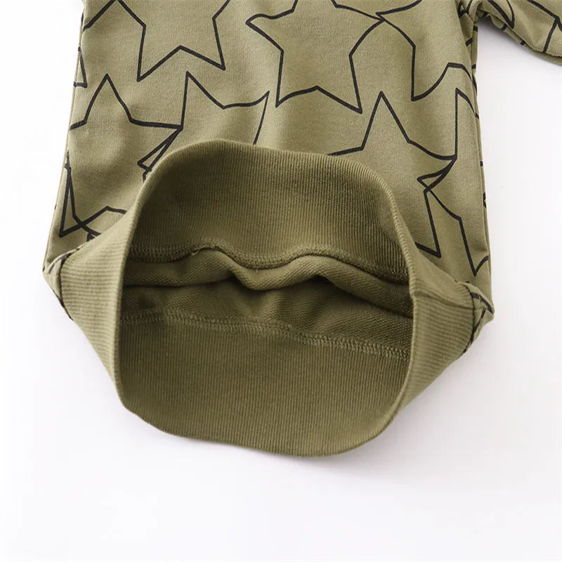 New Long Sleeve Stars Print Boys Sweatshirts