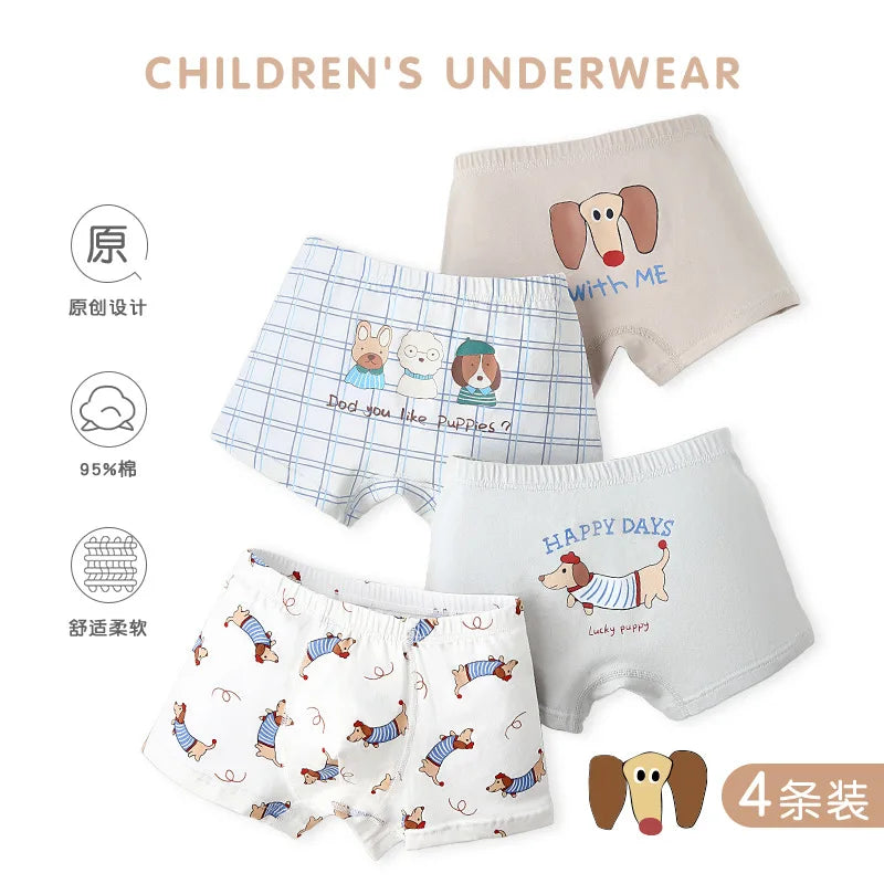 New 95% cotton boys underwear